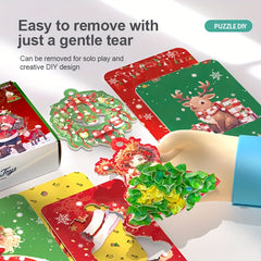 24pcs Christmas Theme Ornaments Dressing Stickers Gift