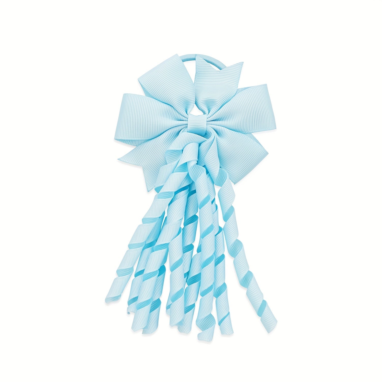 Girls Swallowtail Bows Hair Loops Cheerleading Streamers Headwear