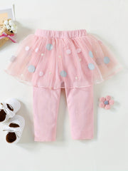 Toddler 2 In 1 Legging With Lace Pants