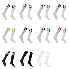 Casual Cotton Striped Stocking - Outdoor Sports Football Uniform Matching
