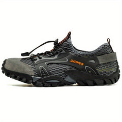 Men's Mesh Drawstring Sneakers Lightweight Non Slip Shoes for Hiking