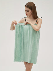 Strapless Ruffle Night Robe Sleeveless Bow Tie Fuzzy Robe Women's Sleepwear