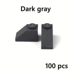 100pcs 2x1 Sloped Roof 45 Building Blocks Compatible with 3040 Bricks