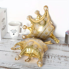 6Pcs Golden Crown Foil Balloons Birthday Party&Wedding Supplies