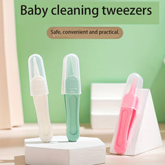 5pcs Baby Booger Clips Round Head Cleaning Tweezers