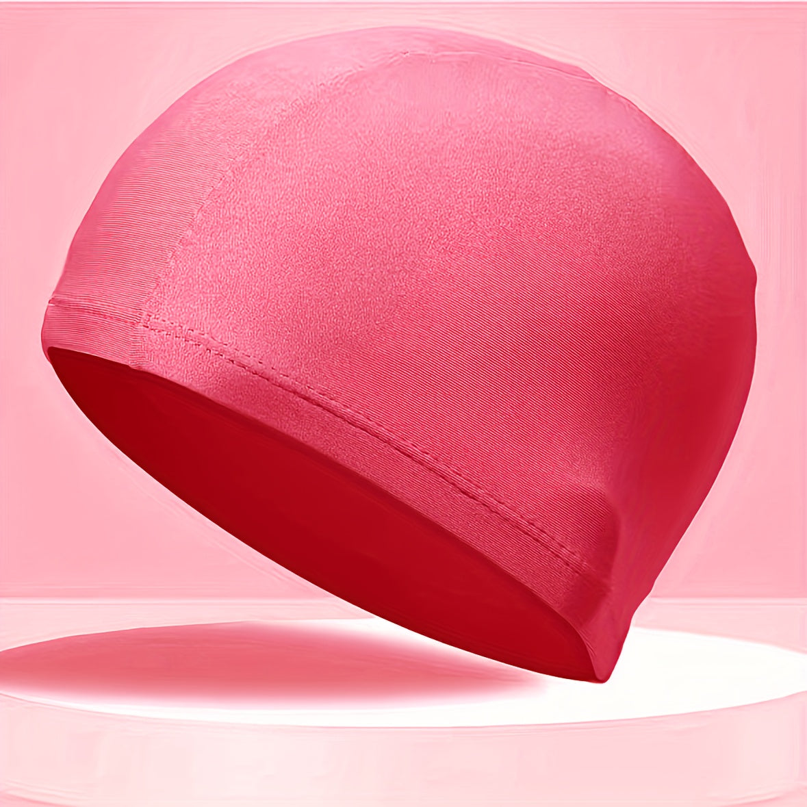 1pc Unisex Swimming Cap Solid Elastic Swim Accessory