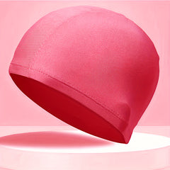 1pc Unisex Swimming Cap Solid Elastic Swim Accessory