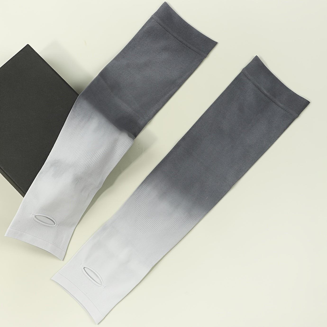 3 Pairs Gradient UV Protection Arm Cover Breathable Elastic Arm Sleeves