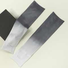 3 Pairs Gradient UV Protection Arm Cover Breathable Elastic Arm Sleeves