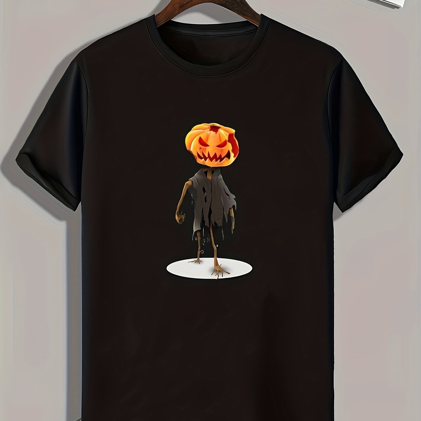 Halloween Pumpkin Print Men's Graphic T-shirt