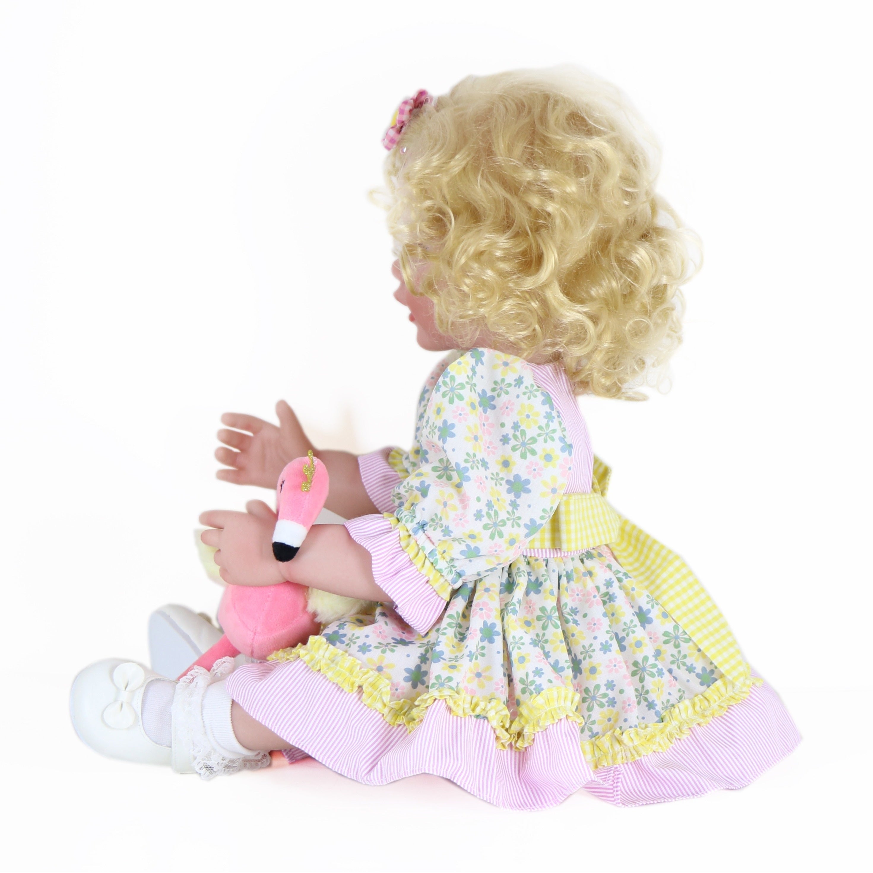 55 88 Cm Flamingo Girl And Toddler Girl Doll With 3D Painted Skin & Soft Hair