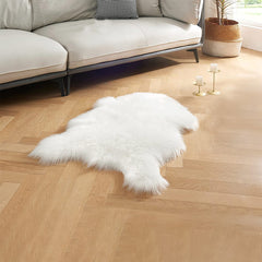 Cozy Animal Print Faux Fur Rug for Living Room, Bedroom, Sofa
