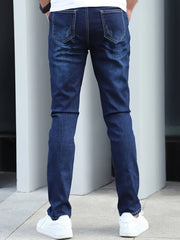 Men's Slim Fit Denim Jeans Casual Style