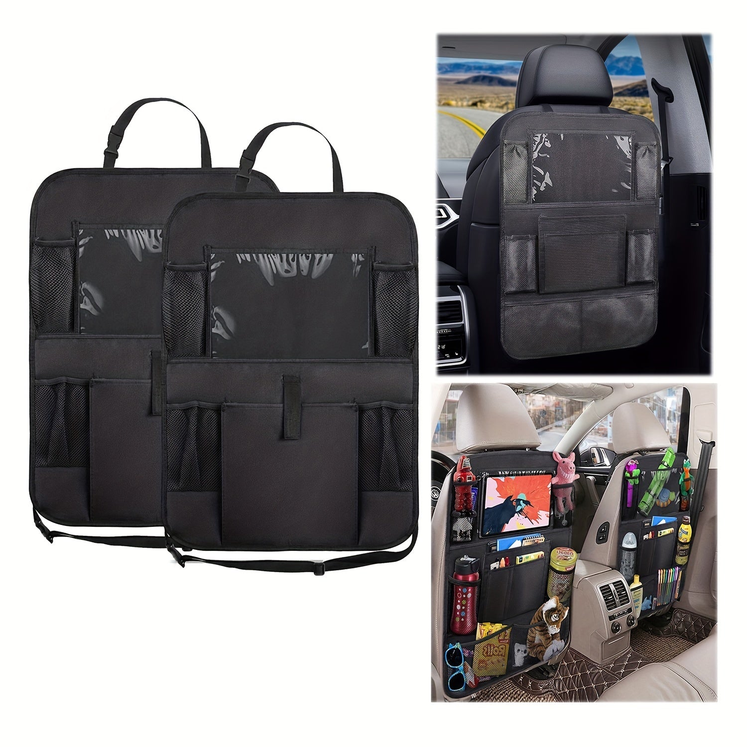Car Seat Back Organizer Storage Hanging Car Seat Toy Organizer