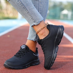 Women's Lightweight Lace-Up Casual Running Shoes Low Sports Sneakers