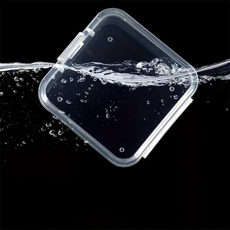 6pcs Transparent Square Plastic Box Jewelry Beads Container