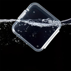 6pcs Transparent Square Plastic Box Jewelry Beads Container