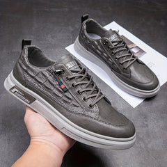 Men's Crocodile Pattern Skate Shoes Non Slip Sneakers