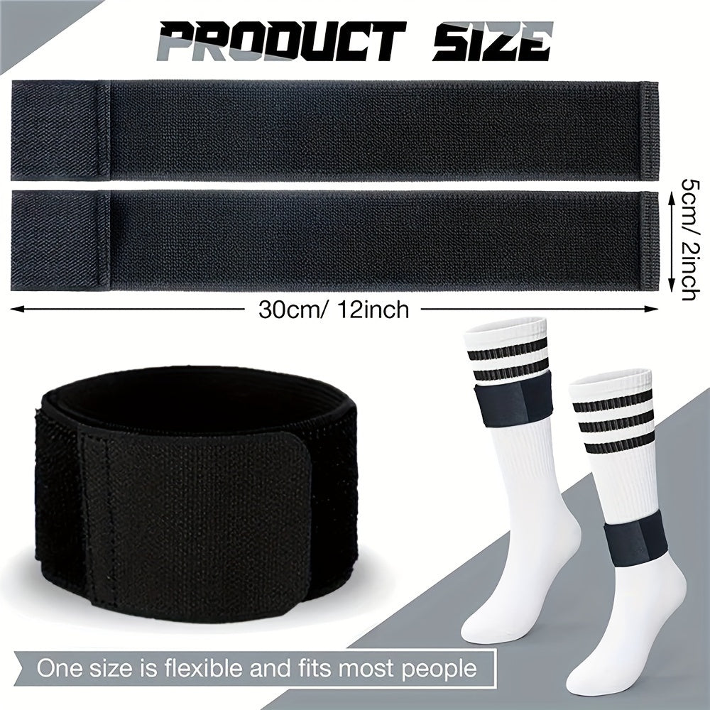 2pcs Soccer Shin Guard Straps Adjustable Anti Slip Shin Fixed Strap