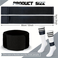 2pcs Soccer Shin Guard Straps Adjustable Anti Slip Shin Fixed Strap