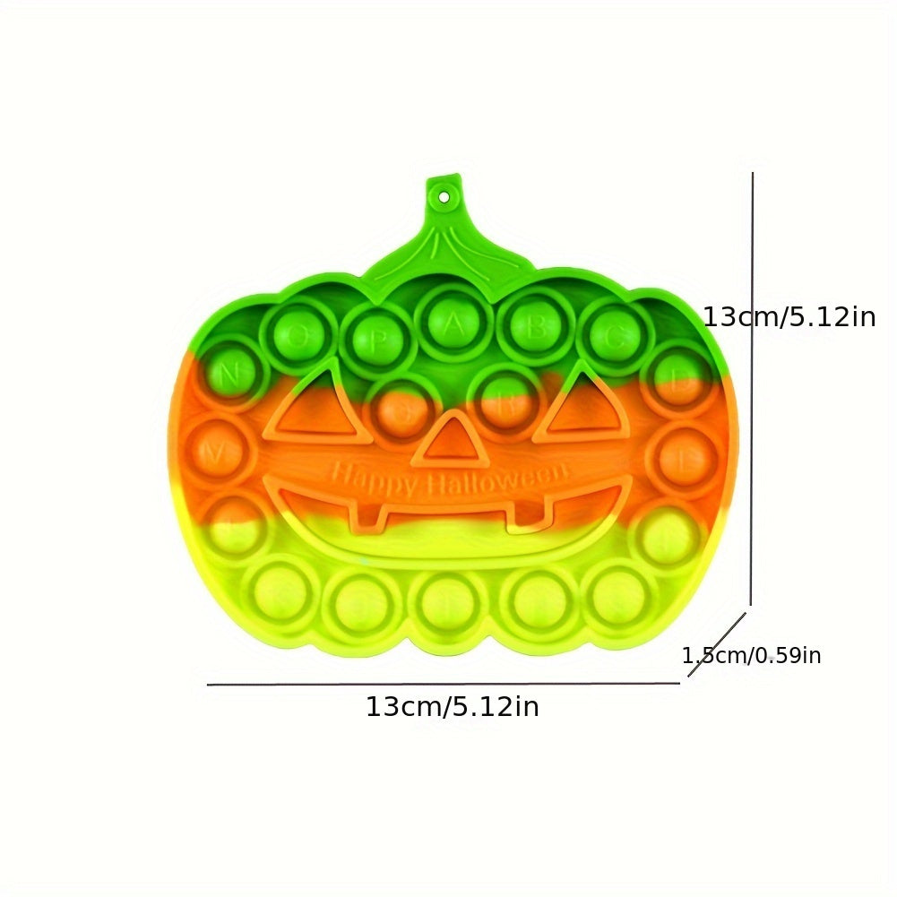 Silicone Pumpkin Push Bubble Board Autism Kid Sensory Educational Toy