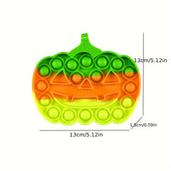 Silicone Pumpkin Push Bubble Board Autism Kid Sensory Educational Toy