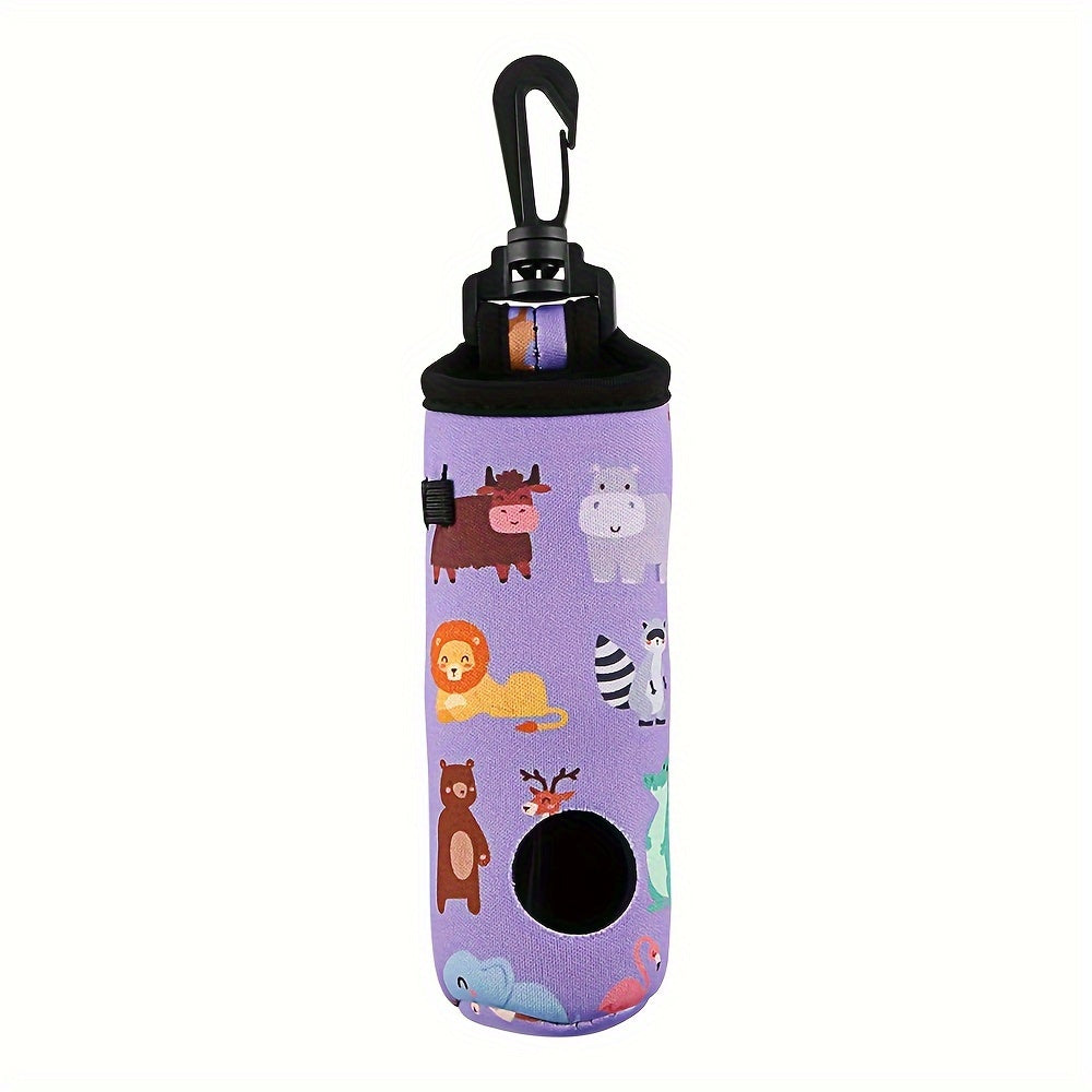 Golf Waist Bag Small Ball Bag Portable Digital Print Pattern Holds 3 Balls