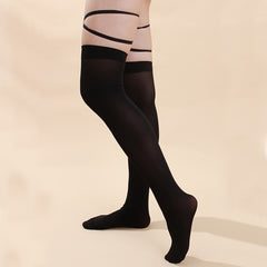 Women's Plain Over The Knee Socks High Thigh Stockings