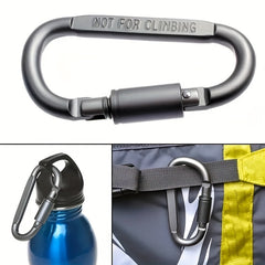 6pcs D Carabiner Lock Portable Hanging Buckle Aluminum Backpack Outdoor Camping