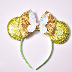 Sweet Sequin Bow Mouse Ear Headband Hair Accessory for Girls