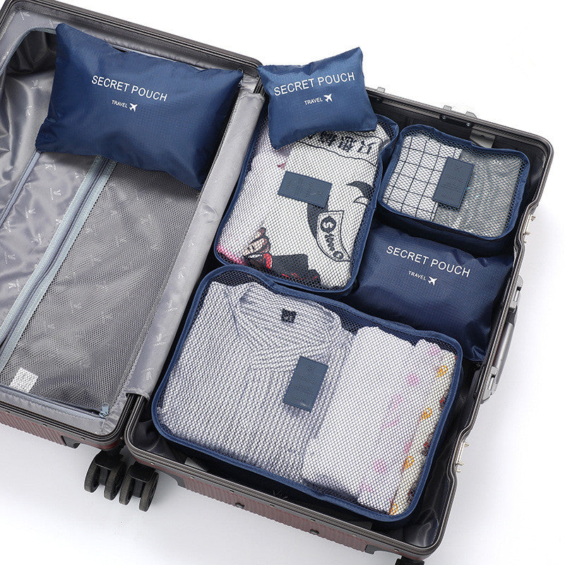 6pcs Travel Storage Bag Portable Clothes and Shoes Packing Bag Set