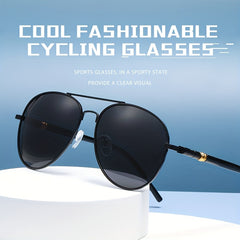 Men's Aviator Sunglasses with Zipper Case