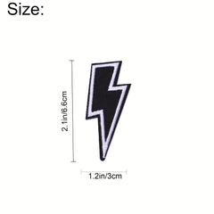 J CARP 5pcs Music Patches For Clothing Jackets Hats Men's Embroidery Iron On