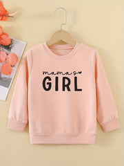 Girls' ''Mama's Girl'' Graphic Sweatshirt