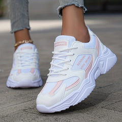 Thick Sole Shock Absorption Mesh Chunky Sneakers