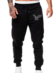 Men's Custom Print Drawstring Sweatpants with Pockets