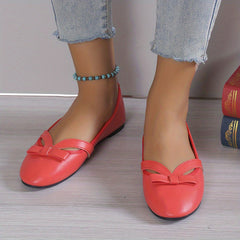 Women's Bowknot Decor Slip On Flats Lightweight Shoes