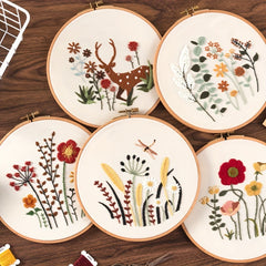 Elk Garden European Cloth Embroidery Ornaments DIY Kit