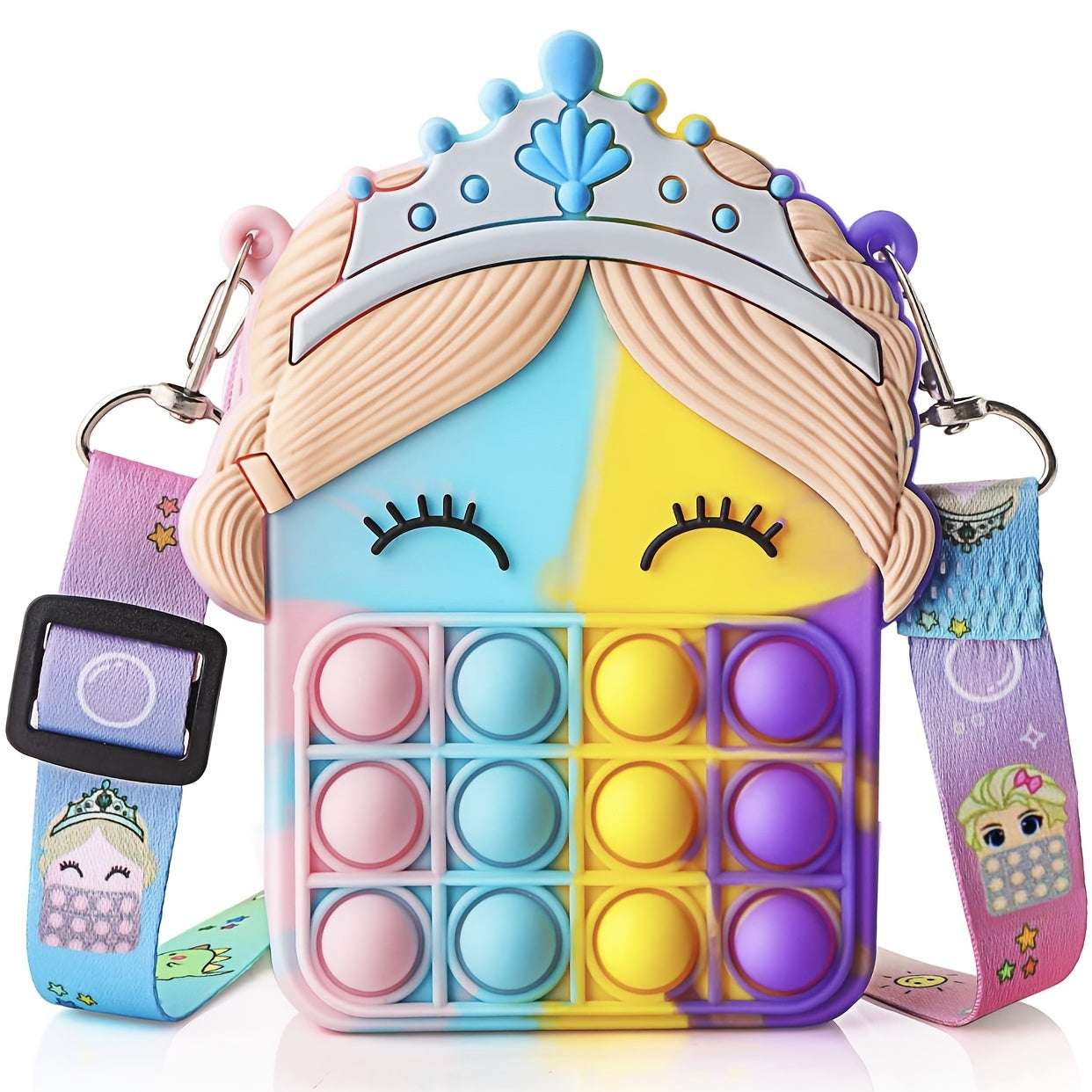 Unicorn Messenger Bag Coin Purse & Fidget Toy Set