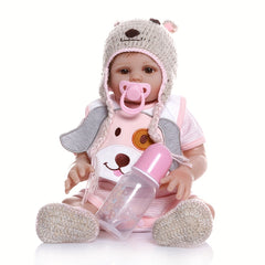 Full Glue Simulation Baby Reborn Doll Boy Girl Bath Toy