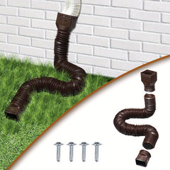 Downspout Extender Telescopic Rain Gutter Drain Extension Flexible Tool