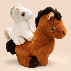 Plush Horse Stuffed Animal Toy Soft Brown & Fur Halloween Themed Gift