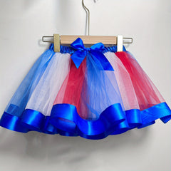 American Independence Feather Headband & Tulle Skirt Set