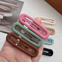 10pcs Frosted Hair Clip For Girls Snap Barrettes Hair Accessories
