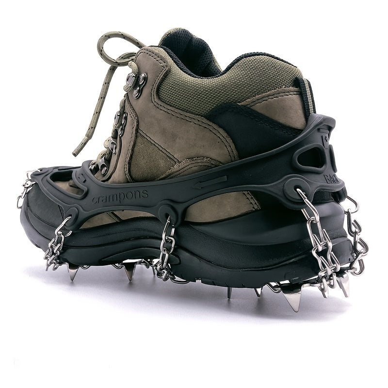 Stainless Steel Ice Traction Cleats for Safe Winter Walking