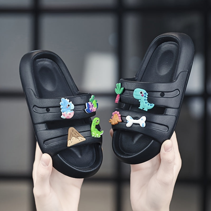 Kids' Cartoon Slippers Non Slip Lightweight Open Toe for Indoor Outdoor