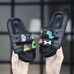 Kids' Cartoon Slippers Non Slip Lightweight Open Toe for Indoor Outdoor