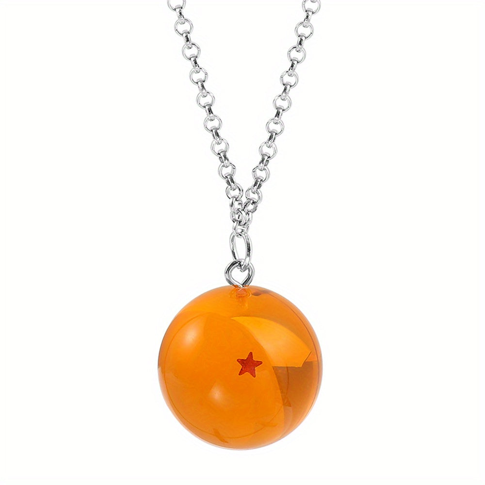 Resin Ball Pendant Necklace for Teen Boys and Girls