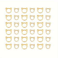 36pcs Alloy Noble Metal Ring Stitch Markers Crochet Locking Accessories