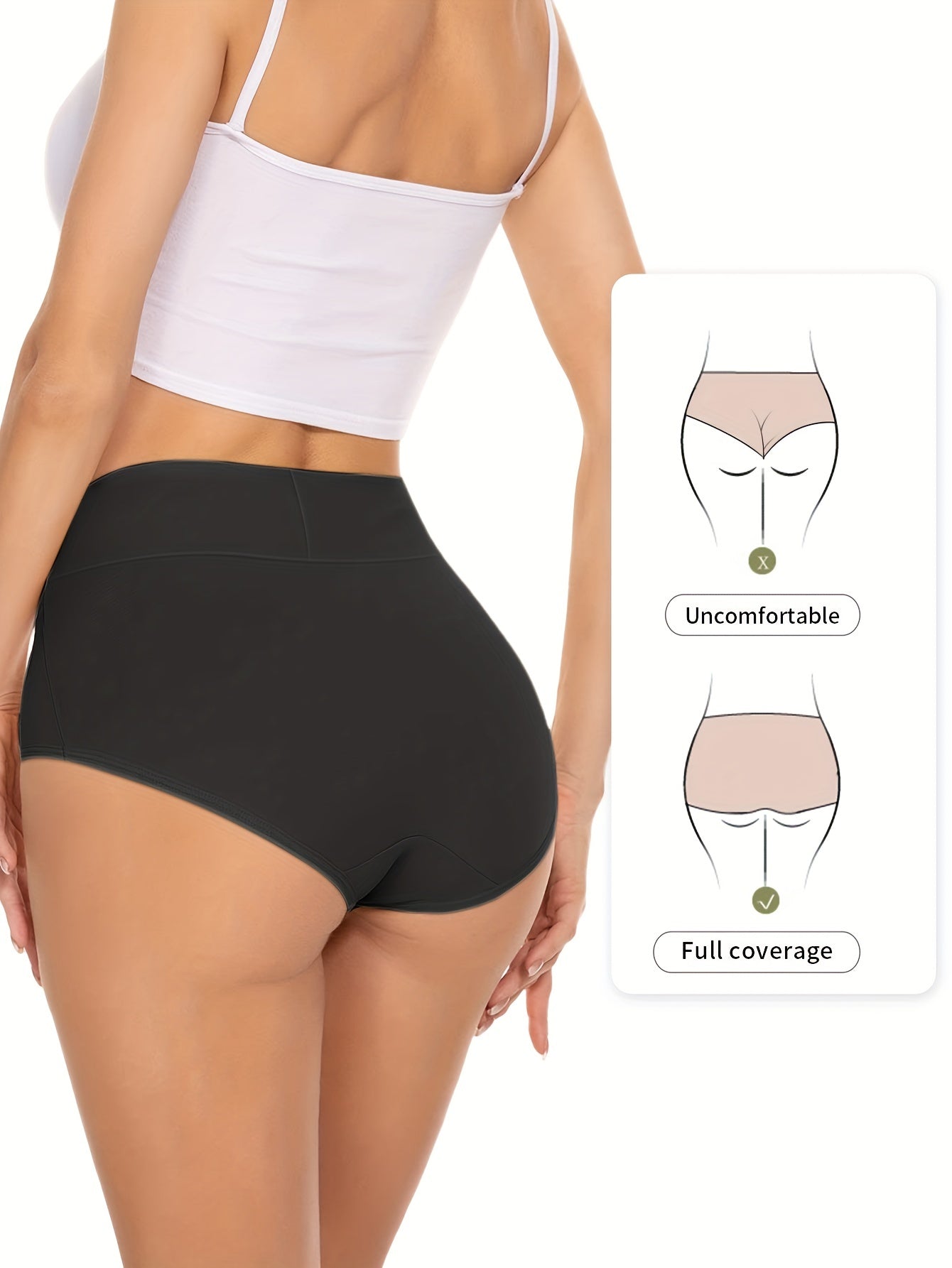 3pcs Letter Print Briefs Comfy & Breathable Panties Women's Lingerie